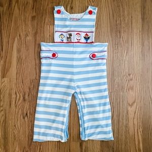 Smocked Polkadot Boutique Rudolph Unisex Christmas Jumper